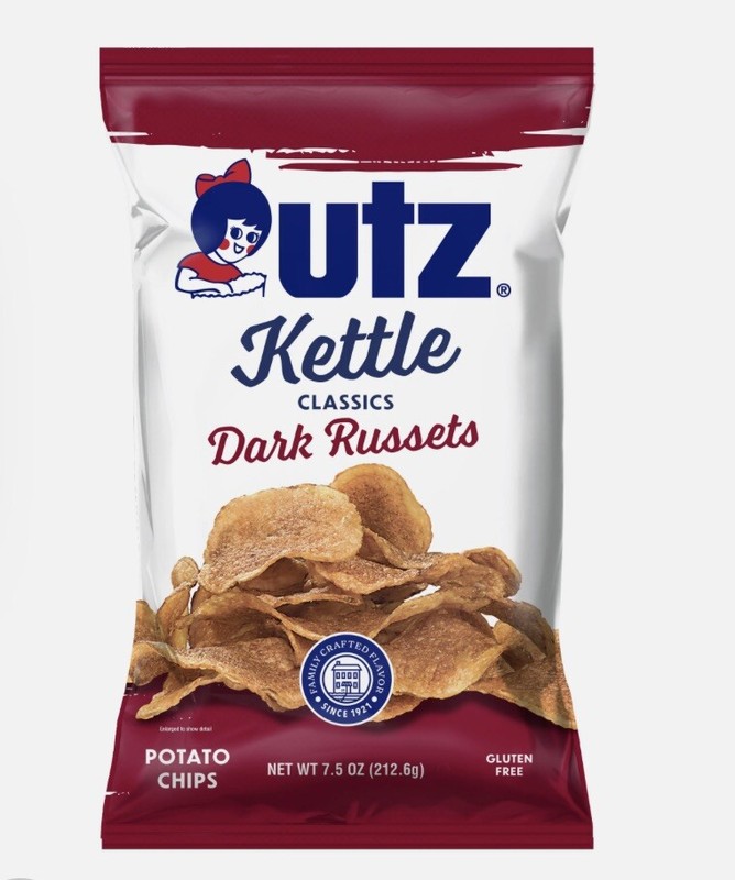 Utz Dark Russet Potato Chips 7.5 Oz