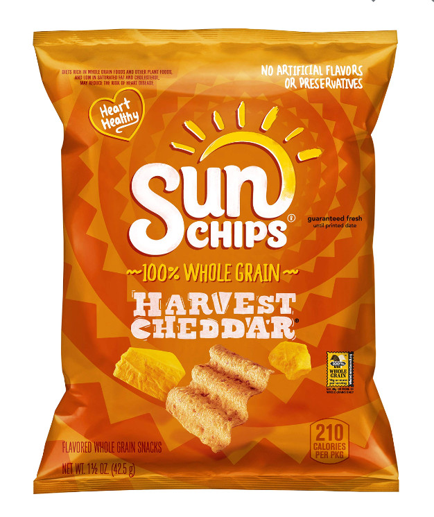 Sunchips Harvest Cheddar Multigrain Snack, 1.5 ounce bag (Pack of 16)