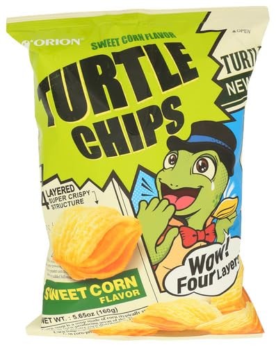 (Pack of 12) Orion Turtle Sweet Corn Chips Natural Grocery Snack 5.65 Oz
