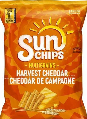 SunChips Harvest Cheddar Multigrain Snacks, 40g/1.4 oz