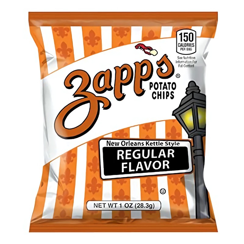 Zapps Regular Chips, 1-Ounce Bags (Pack of 60)