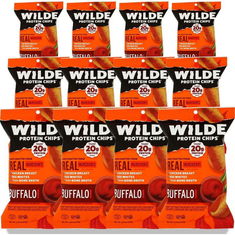 Buffalo Flavor Wilde Protein Chips 2.25 Oz 12 Pack