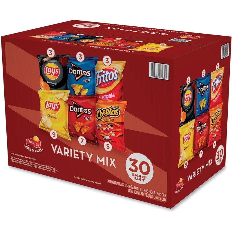 Frito Lay Variety Pack 30 Bags Classic Mix Lays Doritos Cheetos Fritos Snacks gallery