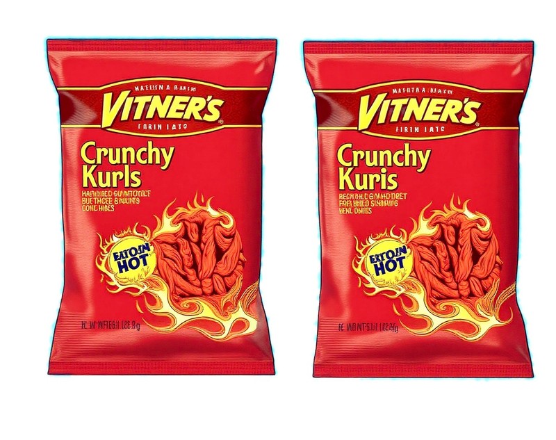 VITNER’S Krunchy Kurls Pack of ( 2 ) 8.75 oz Bags Bundle
