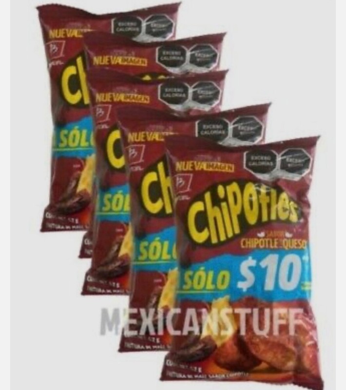 CHIPS Chipotle Queso Mexican chips BARCEL 5 bags (65G EACH) Always fresh