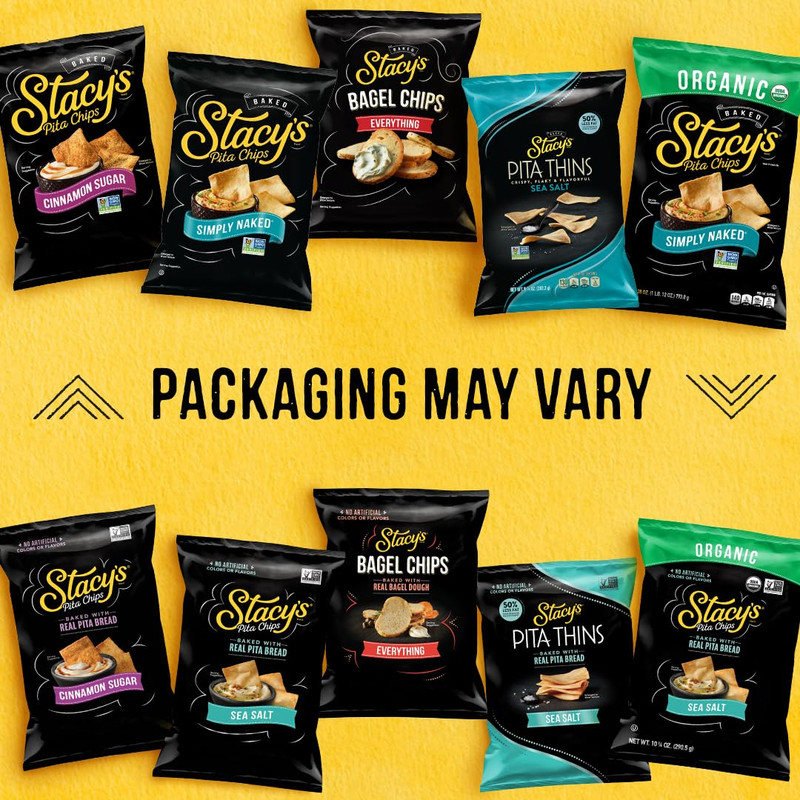 Stacy’S Pita Chips, Sea Salt, No Artificial Colors or Flavors, 1.5 Oz (Pack of 2 gallery