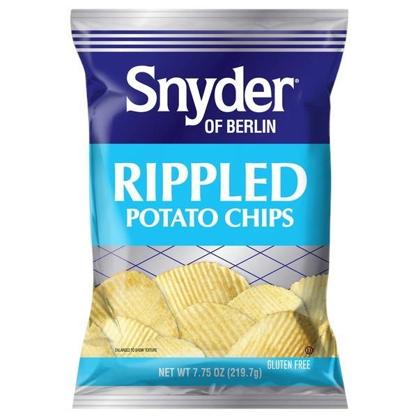 Snyder Of Berlin Rippled Potato Chips 7.75 oz 6 Bags