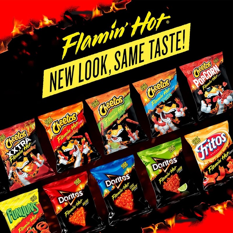Flavored Tortilla Chips, Flamin' Hot Nacho, 1 Ounce Pack of 40 gallery