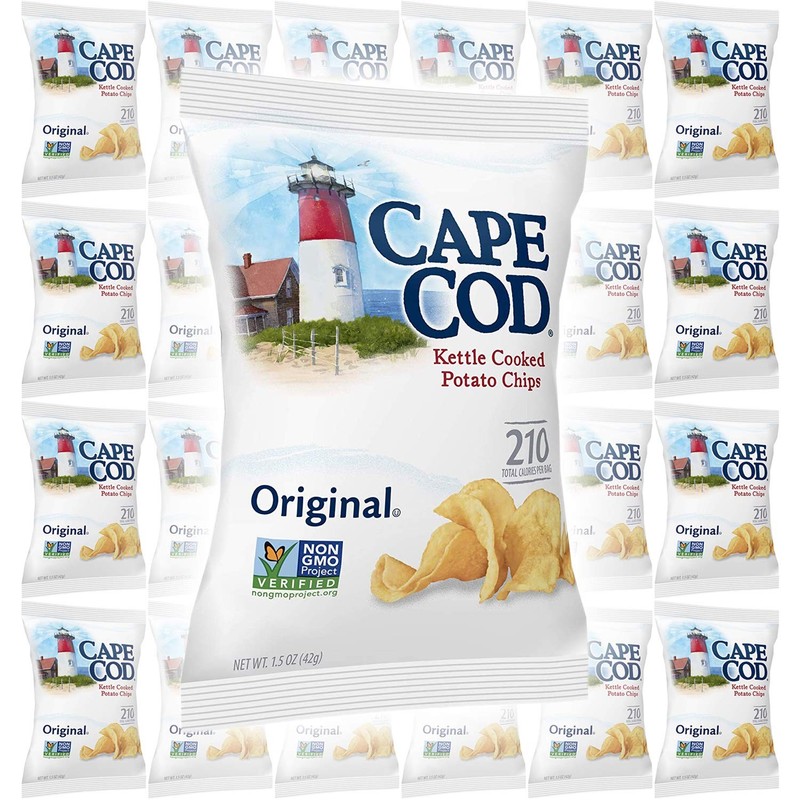 Cape Cod Potato Chips, Original Kettle Cooked, Single-Serve 1.5 Ounce (24-Pack) gallery