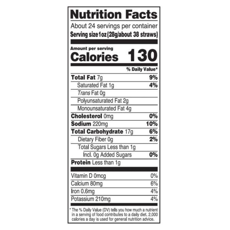 Sensible Portions Sea Salt Garden Veggie Straws, 23.5 oz. gallery