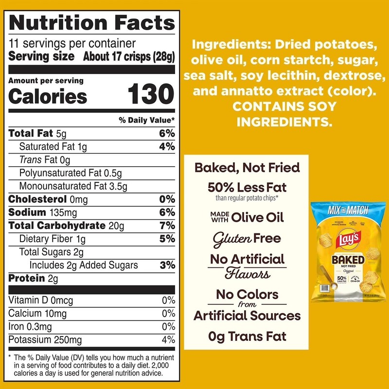 Lay's Baked Original Potato Chips, 11 oz. gallery