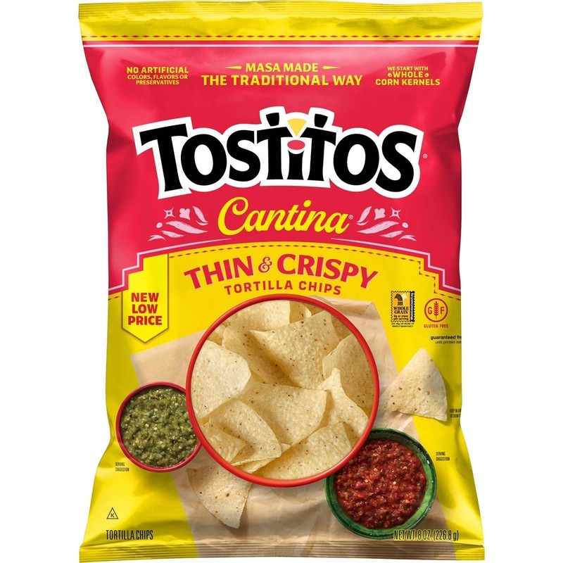 Tostitos CANTINA THIN & CRISPY Tortilla Chips Snacks 10 Oz (2 Bags) gallery