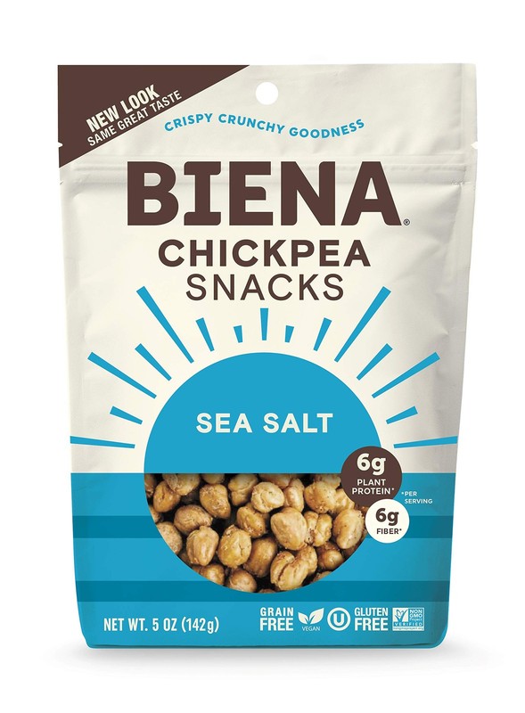 BIENA Chickpea Snacks, Sea Salt | Gluten Free | Vegan | 5 Ounce (Pack of 1)