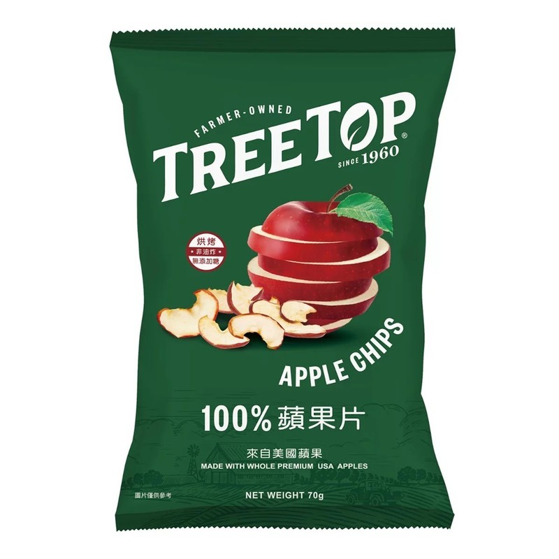 3 pkgs× (Tree Top) Apple chips 70g each