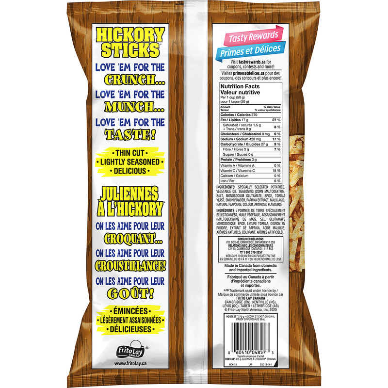 4-Pack Hostess Hostess Original Flavour Potato Sticks 275g gallery