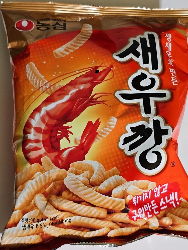 1 Bags – NongShim Shrimp Cracker Chip Snack Original Flavor Nong Shim