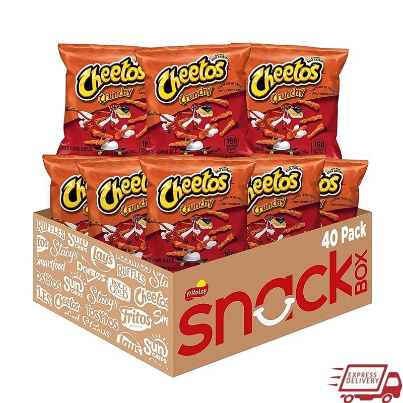 Crunchy Cheese Snacks 1oz Bags 40 Pack Gluten Free Delicious Snack Treats New