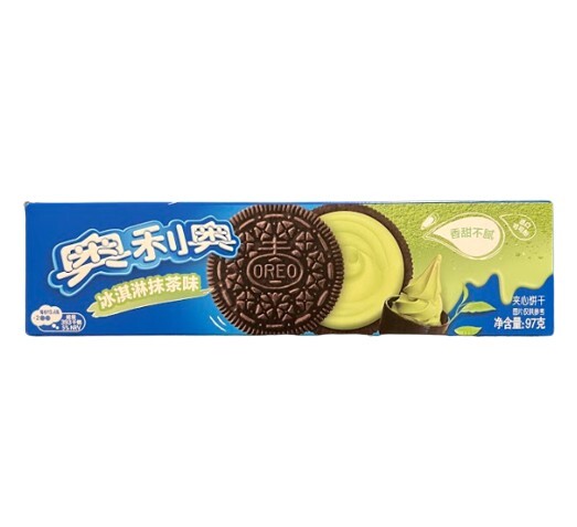 Chinese Oreo Cookies Ice Cream Matcha Flavor 97g