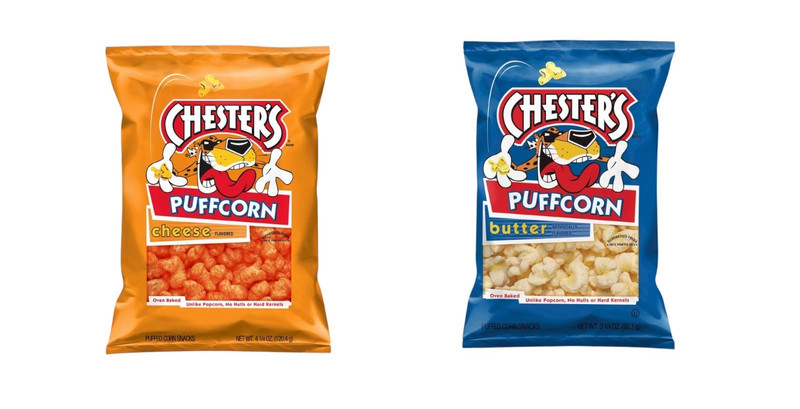 2 Pack Chester’s Puffcorn Cheese & Chester Butter Puff Corn Set