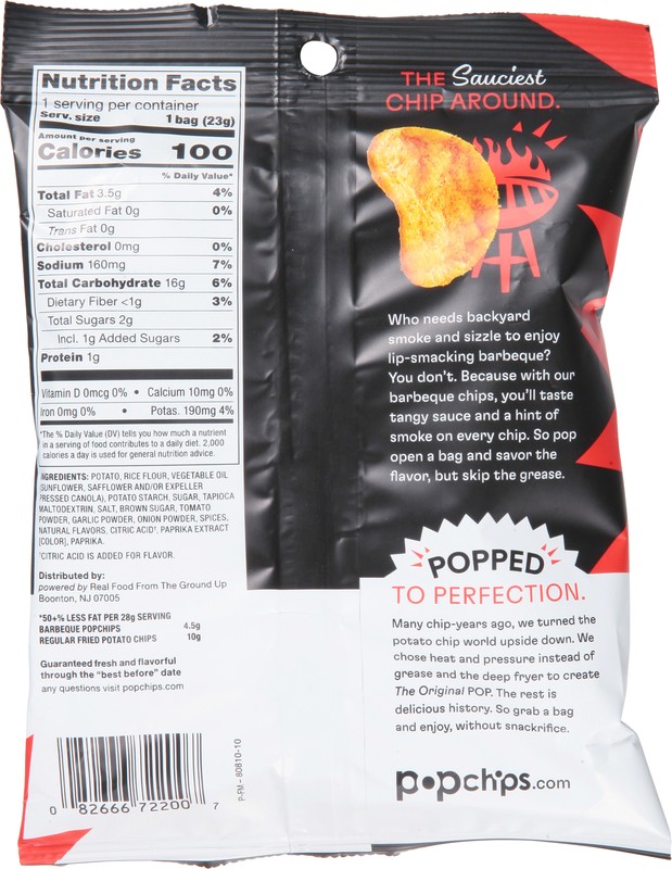 Popchips Chip Barbecue 0.8 oz (Pack of 24) gallery
