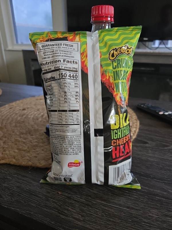 Flaming Hot Dill Pickle Cheetos 2 And 7/8 Size Bag. gallery