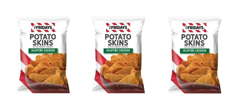 TGI Fridays Potato Skins Jalapeno 4oz 3 Bags
