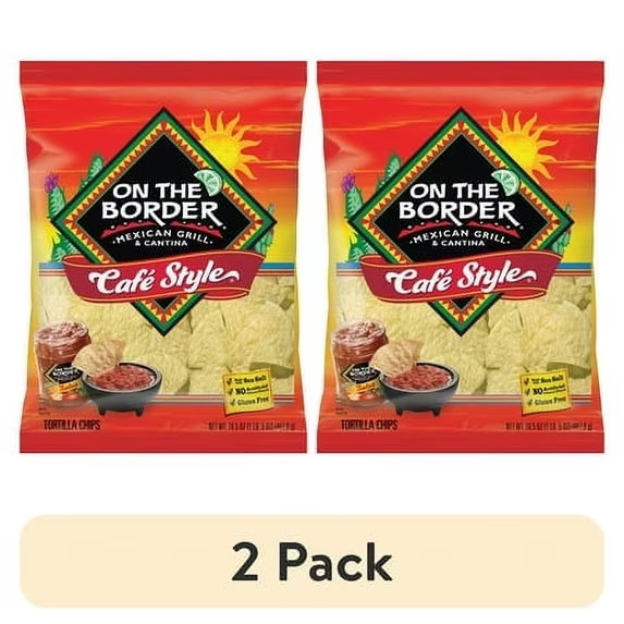 Pack 2 Cafe Style Tortilla Corn Chips, 16.5 oz Bags,Free Shipping in 2 Days…