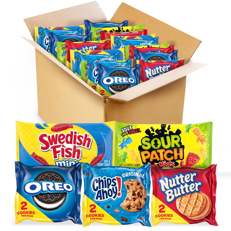OREO, CHIPS AHOY!, 40 Piece Set, Black, Brown, Light Red, Orange