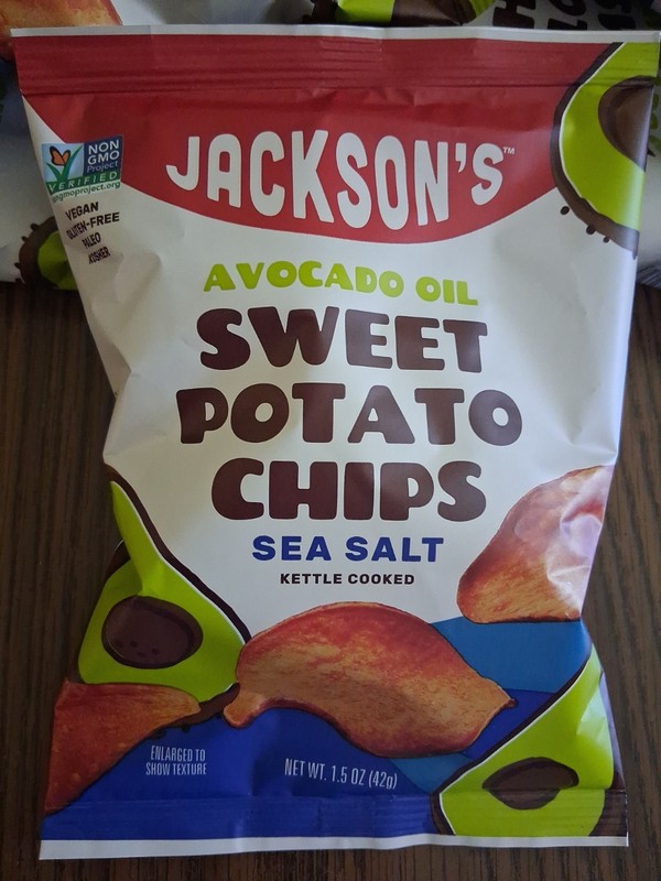 Lot of 16: 1.5 oz Bags Jackson’s Avocado Oil Sweet Potato Chips Gluten Free gallery