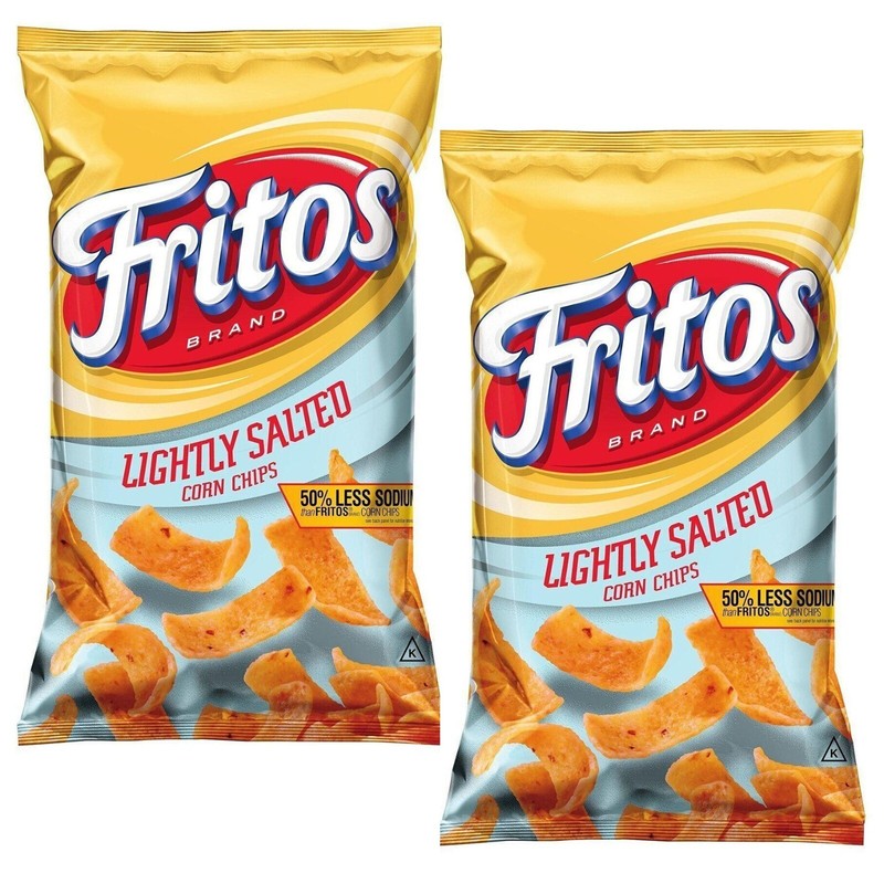Fritos LIGHTLY SALTED Corn Chips Snacks, 9.25 oz. ea. (2 Pack)