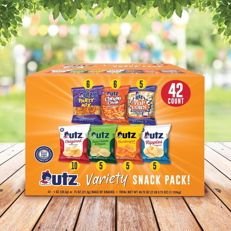 Utz Snack Variety Pack Individual Snacks, Includes 1 Ounce (Pack of 42) gallery