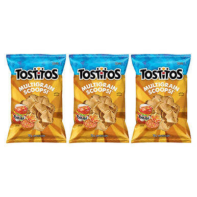 Tostitos Multigrain Scoops! Tortilla Chips 205g/7.2oz, 3-Pack
