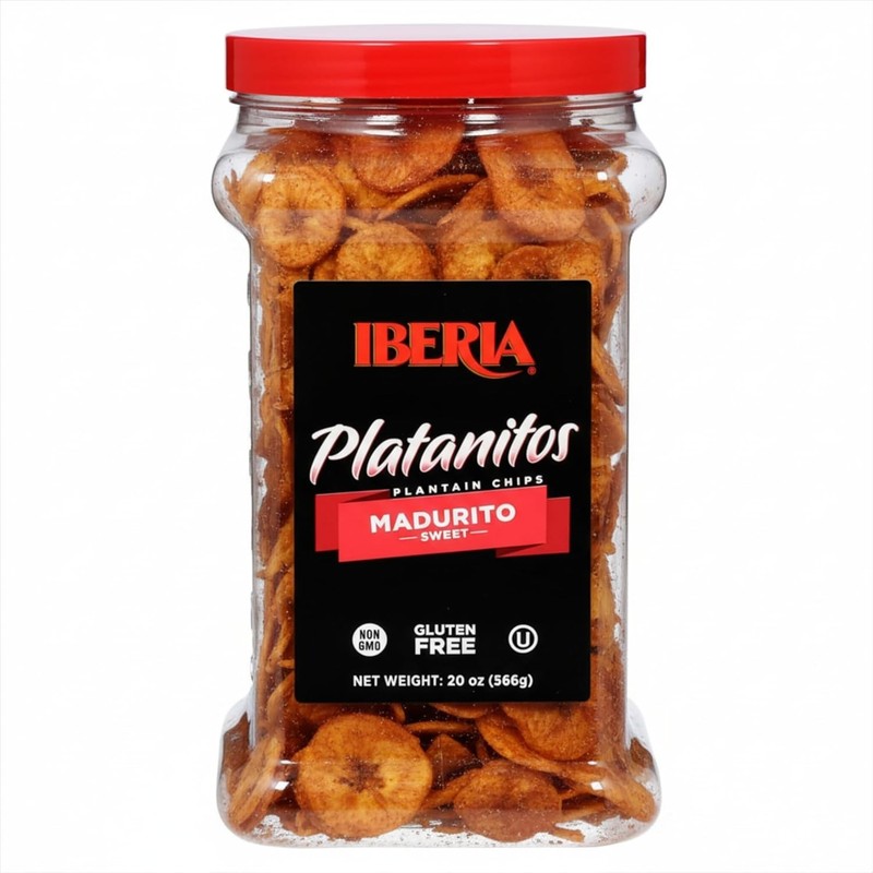 Maduritos Naturally Sweet Plantain Chips 20 Ounce Pack of 1)