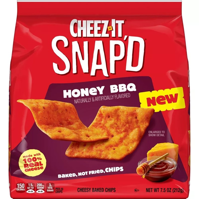 Cheez-It Snap’d Honey BBQ Cracker Chips 7.5oz