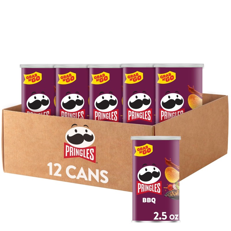 Pringles Potato Crisps Chips, 30 Ounce (Pack of 1), 12 Cans (2.5 Can)