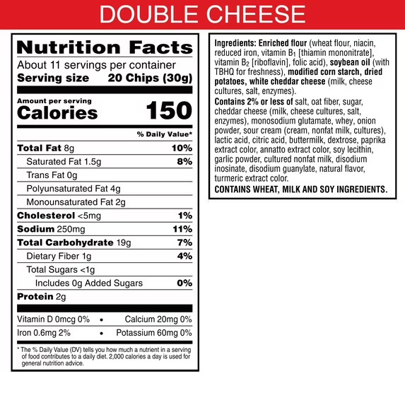 Cheez-It Snap'd Double Cheese Cheesy Baked Chips, Lunch Snacks, 12 oz gallery