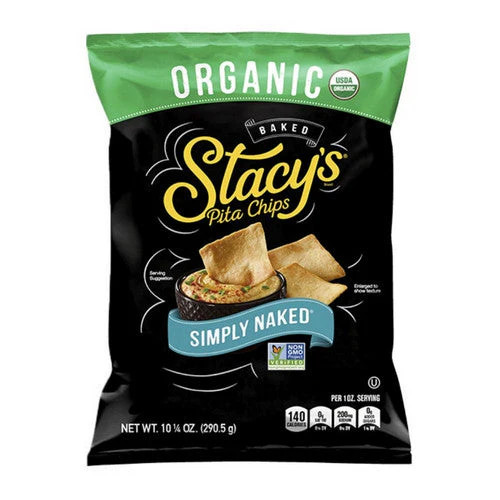 Organic Simply Naked Pita Chips 10.25 Oz(Case Of 10) By Stacys Pita Chips