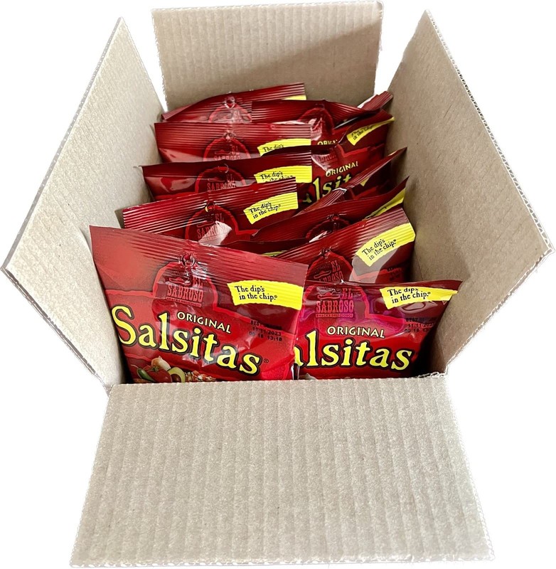 El Sabroso Salsitas Spicy Salsa Round Tortilla Chips, 1.5 Ounce (Pack of 12)