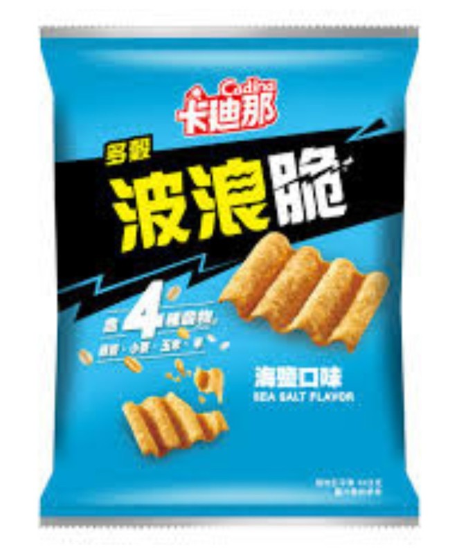 3pkgs× (Cadina)Multigrain Wave chips (wasabi) 58g each gallery