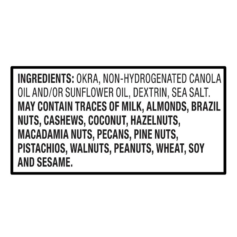 Crunchy Okra Chips Healthy Snack 3 oz Resealable Bag Vegan Gluten Free gallery