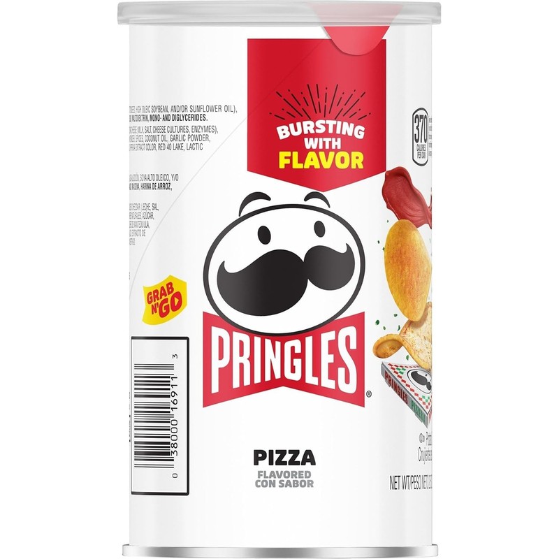 Pringles Pizza Flavored Potato Crisps Bursting with Flavor 12 Count 2.5 oz Each gallery