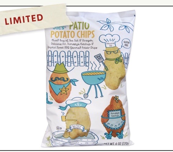 2 Packs Trader Joe's Gluten Free Patio Potato Chips 6 oz Each Pack gallery
