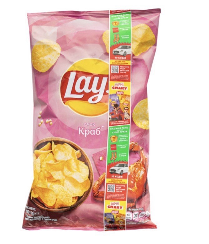 Lays Potato Chips Crab Flavor 120g