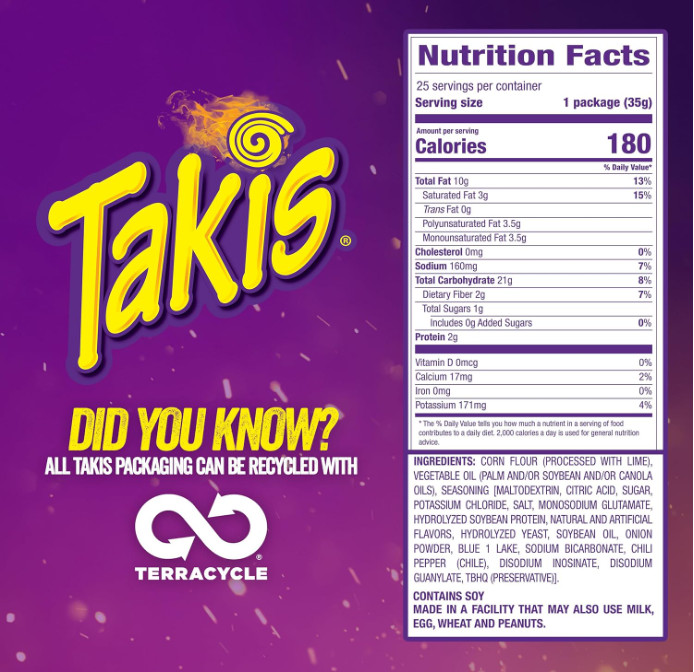 Takis Blue Heat Mini 25-Pack 1.23 oz Bite Size Extreme Spicy Hot Chili Pepper Ro gallery