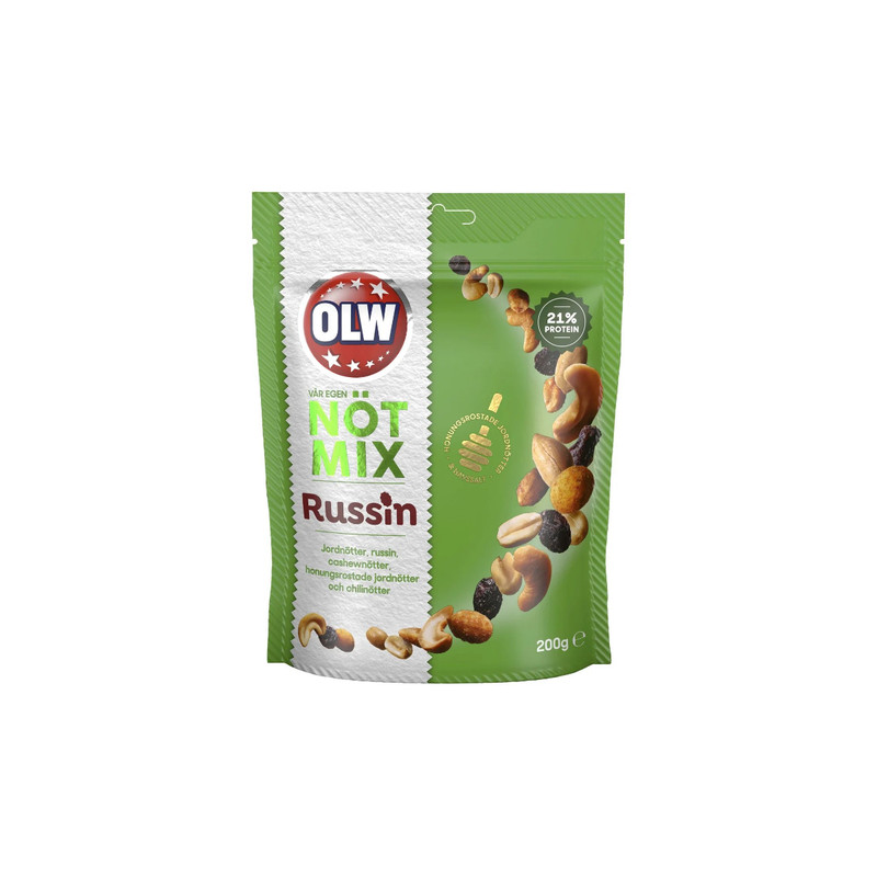 3 x OLW Nut Mix Raisins 200g | Sweet, Salty & Spicy Snack with Crunchy Chili gallery