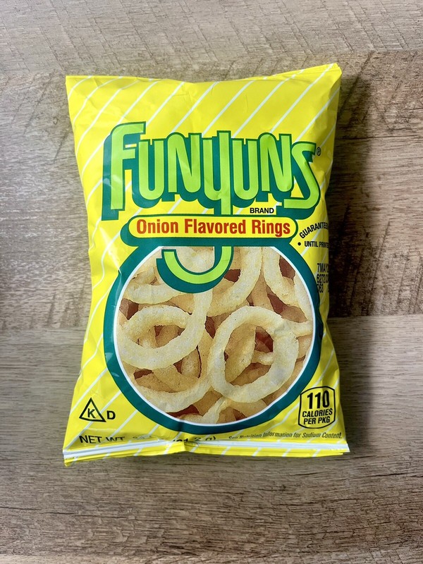 Funyuns Onion Flavored Chips EMPTY Bag Factory Error Sealed, Nothing Inside