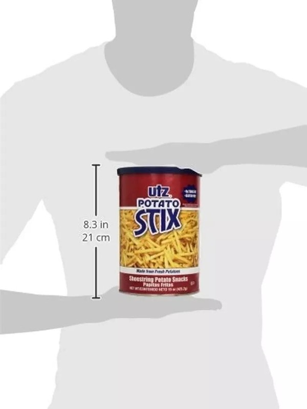 Utz-potato Stix Original-15 Oz Canister Shoestring Potato Sticks Pack of 4 | Eba gallery