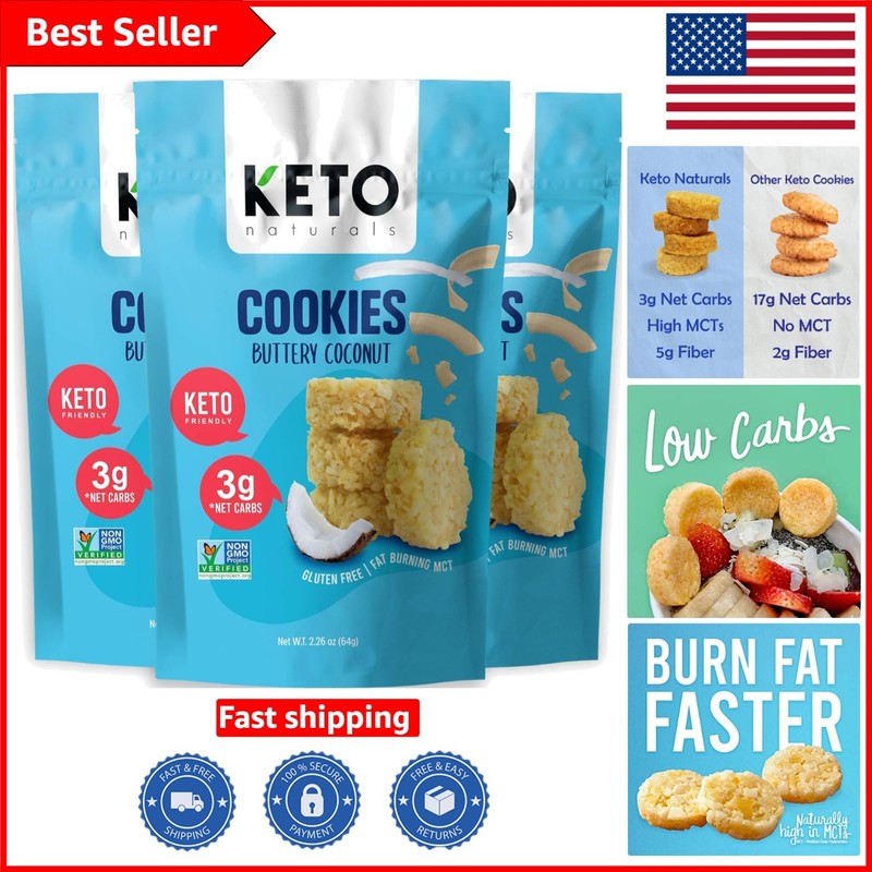 Nutritious Coconut Cookies – , Keto-Friendly, and Low Carb Snack Pack