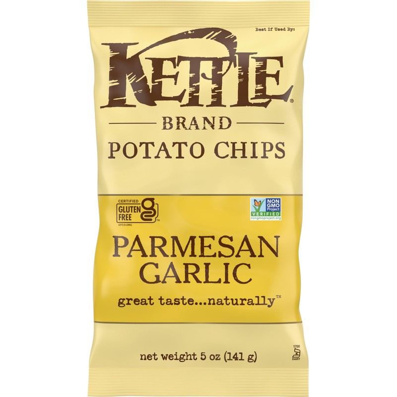 Garlic Parmesan Kettle Chips 5 oz – Crunchy Snack with Bold Flavor