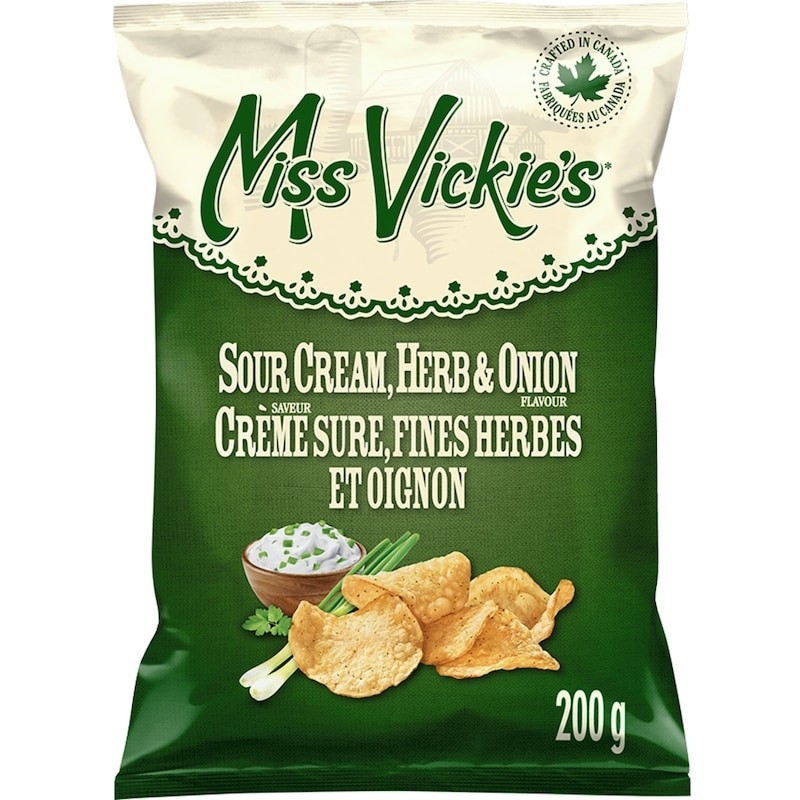 Miss Vickies Sour Cream Herb & Onion Kettle Cooked Potato Chips 200 g- Pack of 2 gallery